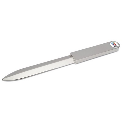 Letter Opener Silver W/ D2 Color Medallion