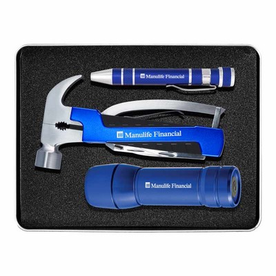 Gift Set With Fl45 Blue Flash Torchlight, Km401 Screwdriver & Tm309 Multi-Tool