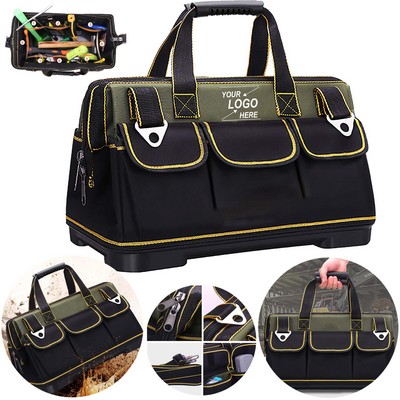Heavy Duty Waterproof Hard Bottom Tool Bag