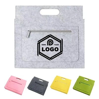 Felt Document Briefcase Business Tote Bag