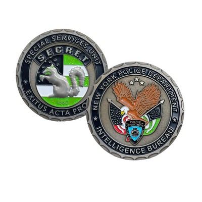 1.5-inch Zinc Alloy Commemorative Coin Badge