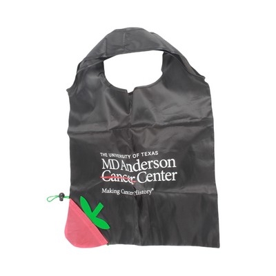 190T Foldable Apple Tote Bag