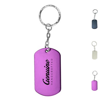 Aluminum Pet Tag Keychain with Laser Engraving Pet ID