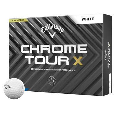 Callaway Chrome Tour X White 2024 Golf Balls - 1 Dozen