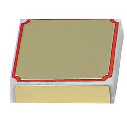 3" X 3" Marble Paperweight With Color Logo On Full Plate