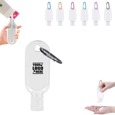 30ml Dispenser Bottle with Carabiner for Convenient Attachment