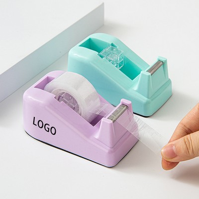 Macaron Color Tape Dispenser with Non-Slip Base