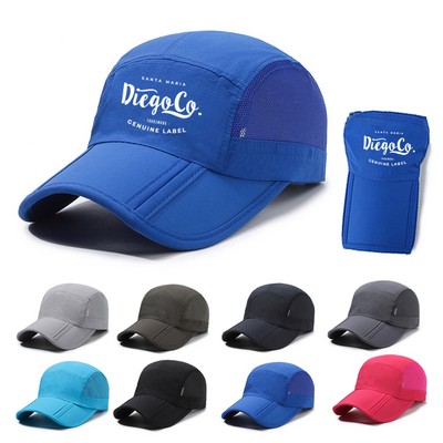 Foldable Mesh Sports Cap