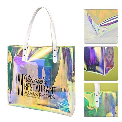 Clear Holographic Tote Bag