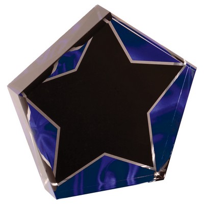 5" Star Blue Velvet Acrylic