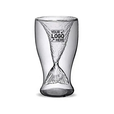 Double Mermaid Water Glass Mug