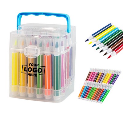 24-Pack Watercolor Brush Pens Set