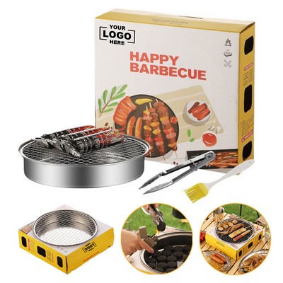 Portable BBQ Grill Set