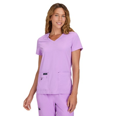 koi - Basics - Women's Four-Pocket Stretch V-Neck Becca Top