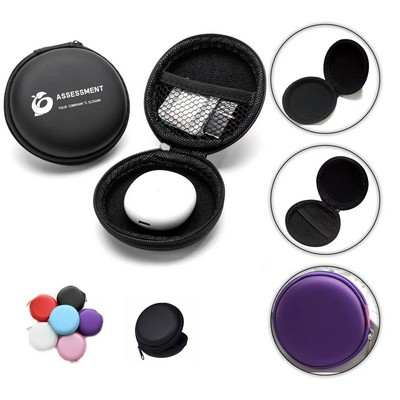 Eva Round Earphone Case & Storage/Coins Purse