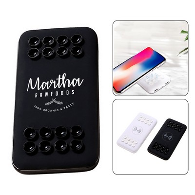 Wireless Power Bank with Suction Cup