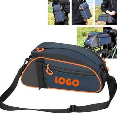 Multi-Purpose Waterproof Bicycle Tail Bag & Rear Rack & Shoulder Bag