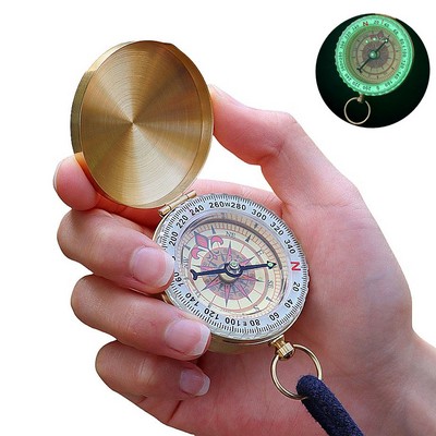 Luminous Waterproof Compass With Clamshell