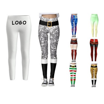 Custom Soft Full Color/Wrap/Length Dye Sublimated High Waisted Squat-Proof Yoga Pants S-8XL MOQ1PC