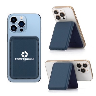 Magnetic Leather Card Holder