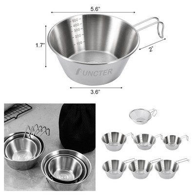 16 Oz. Lightweight Outdoor Salad Bowl Snow Slide Bowl W/ Handle