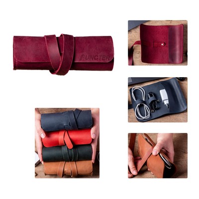 Portable Roll-Up Digital Accessories Organizer Pouch