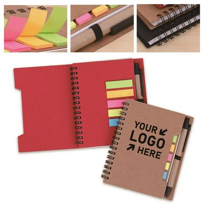 Eco-Friendly Notebook Set with Pen