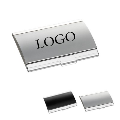 Aluminum Curved Business Card Holder