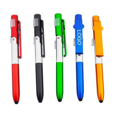 Multi-Function Phone Stand With Led Foldable Light Pen