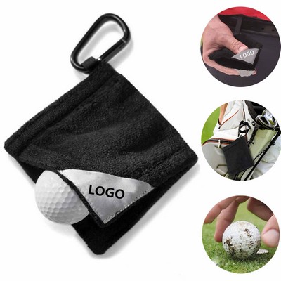 Portable Microfiber Golf Ball Cleaning Pouch