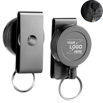 Retractable Keychain with Belt Clip