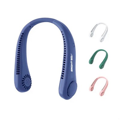 Bladeless Rechargeable Neck Fan with 42 Air Vents