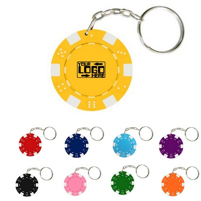 Poker Chip Keychain
