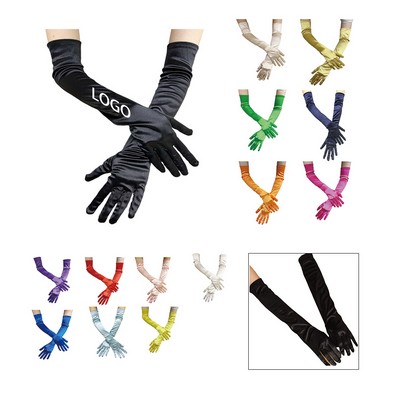 Elegant Satin Gloves for Women