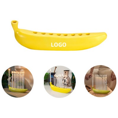Banana Ceramic Candle Holder