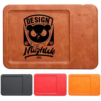 Leather Charging Protector Mouse Pad