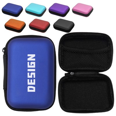 Square Headphone Storage Bag/Data Cable Storage Box