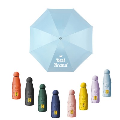 Mini 5-Fold Portable Capsule Umbrella