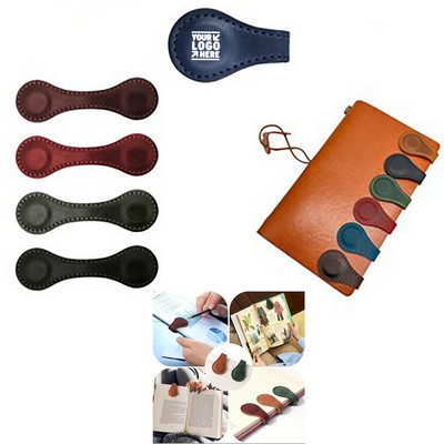 Premium PU Leather Magnetic Bookmark