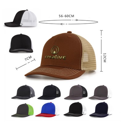 Trucker Snapback Cap W/ Mesh