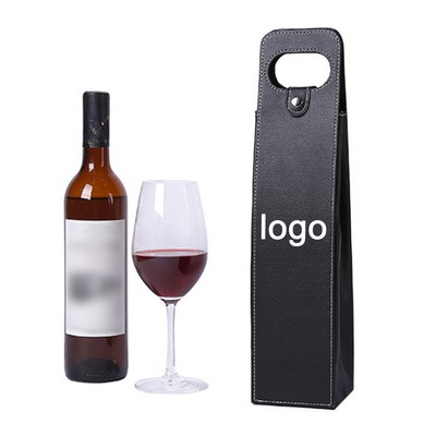Single PU Wine Bag