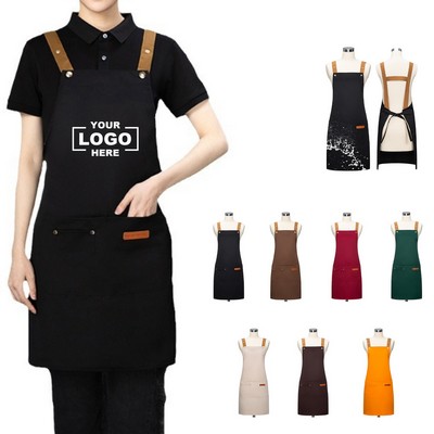 Customized Cooking Apron With Pockets