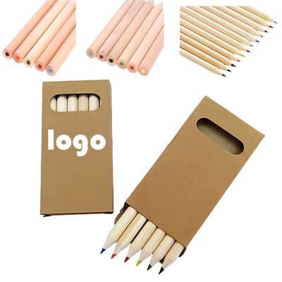 6 Color Wooden Pencil Set In Box