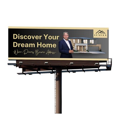 Billboard Banners with Top Pole Pocket 1' x 1' (SQFT)