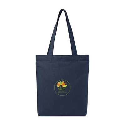 AWARE™ Recycled Cotton Gusset Bottom Tote - Indigo Denim