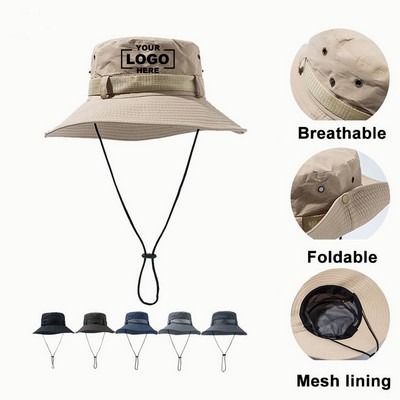 Unisex Wide Brim Sun Protection Hiking Adventure Hat Breathable Quick Drying Sun Hat