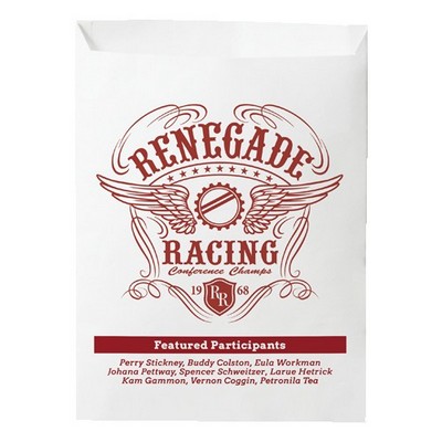One Color 1-Sided Merchant Paper Bags