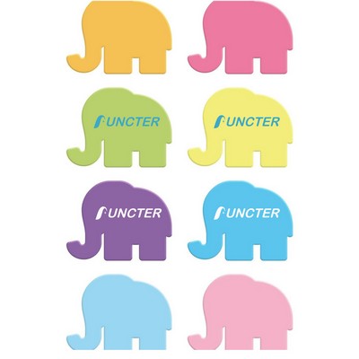 50 Sheets 2.36 x 3.15 inch Adhesive Elephant Shape Sticky Notes Notepaper