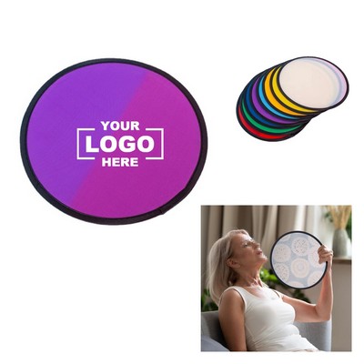 Colors Nylon Foldable Flying Disc Fans