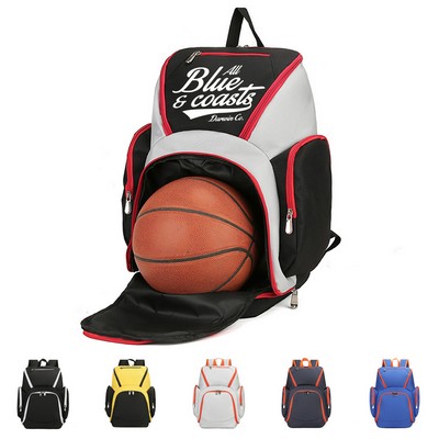 Sport Backpack with Ball and Shoe Compartments